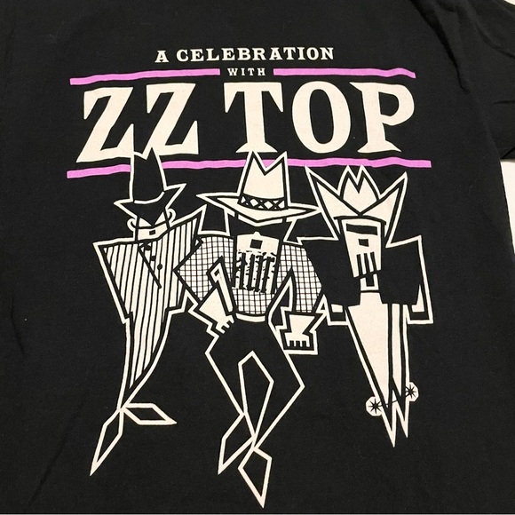 ZZ Top 2022 Tour Tee Shirt  A Celebration With Zz TOP T-Shirt Small Black - Picture 2 of 16